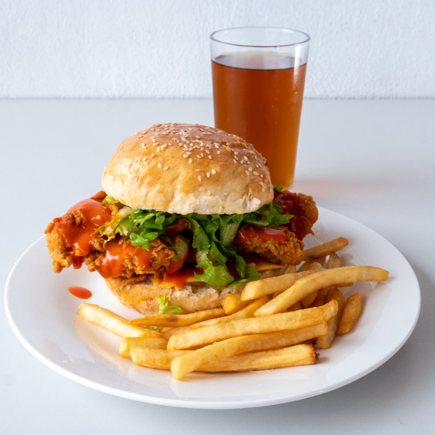 Combo Hamburguesa Pollo Crispy Bufalo