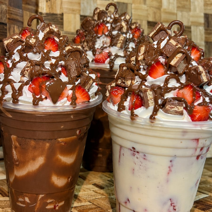 Fresas con crema, nutella y gansito de 16oz 🦆🍓🍫