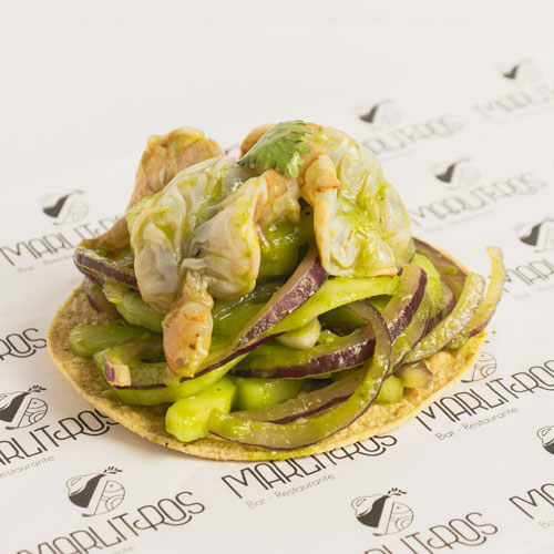 Tostada Aguachile Verde