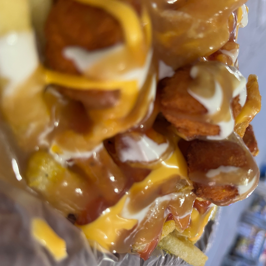 Orden de Papas con Palomas de Pollo