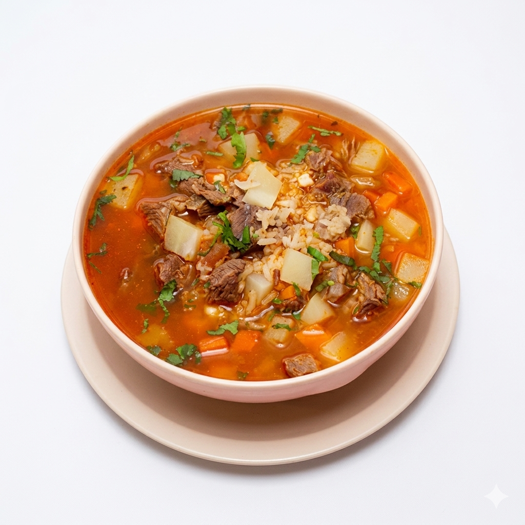 CARNE PICADA C/ ARROZ ( COMIDA DEL DIA )