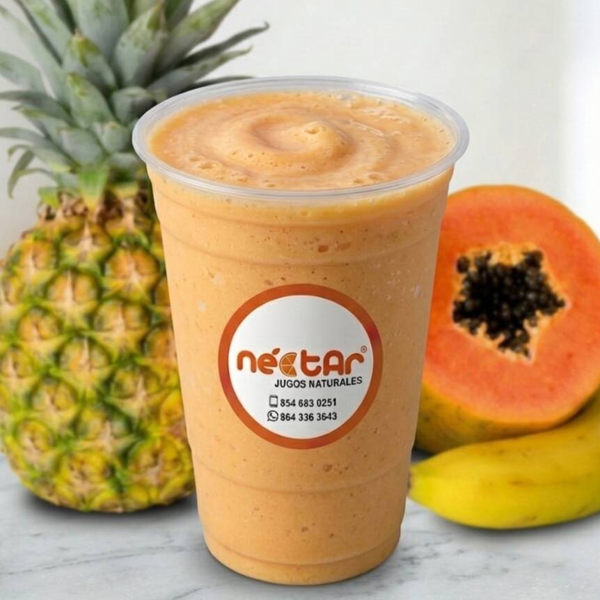 Jugo Energético No. 2 (Piña, Plátano & Papaya)