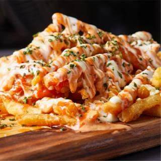 Buffalo and Blue Cheese Fries