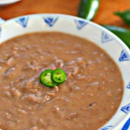 Frijoles Guisados Medio Litro