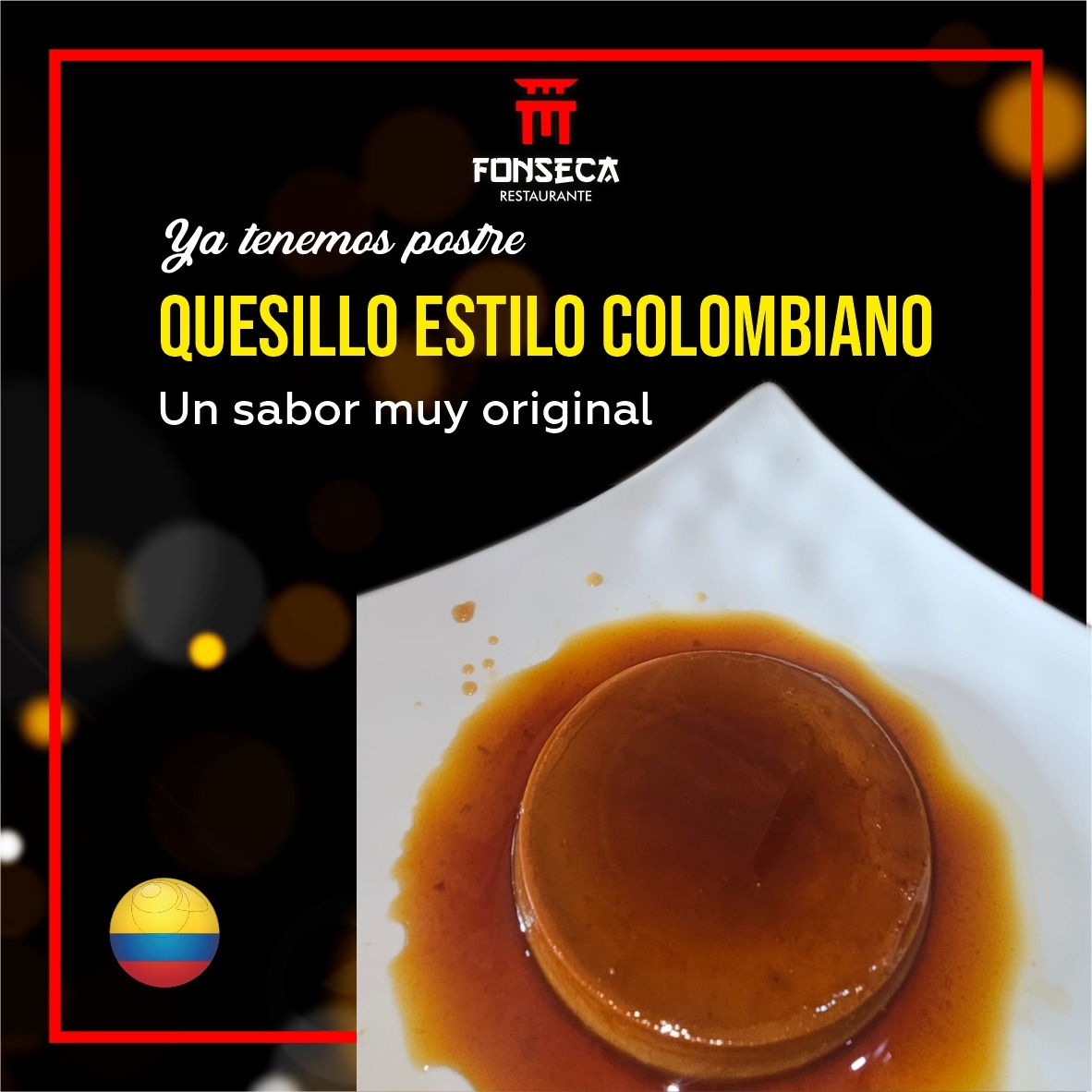 Quesillo estilo colombiano