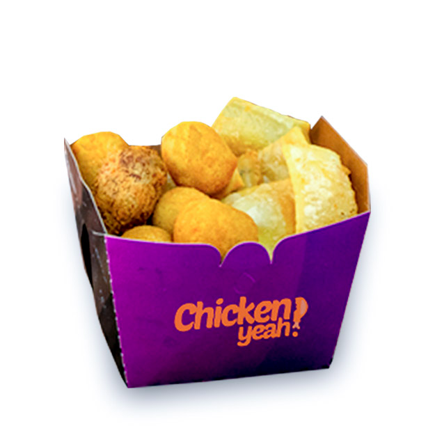 Leve 20 salgados tamanho festa (22g) para casa e aproveite uma explosão de sabores! Feitos com ingredientes frescos e selecionados, nossos salgados — como coxinhas de frango e pastéis de carne — são perfeitos para lanches rápidos, eventos ou para compartilhar com amigos e família. Cada mordida é uma experiência saborosa e irresistível.