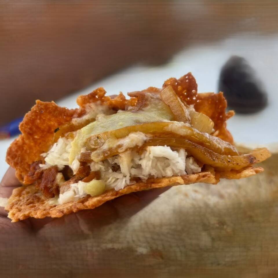 Tacostra de Papa con Chorizo
