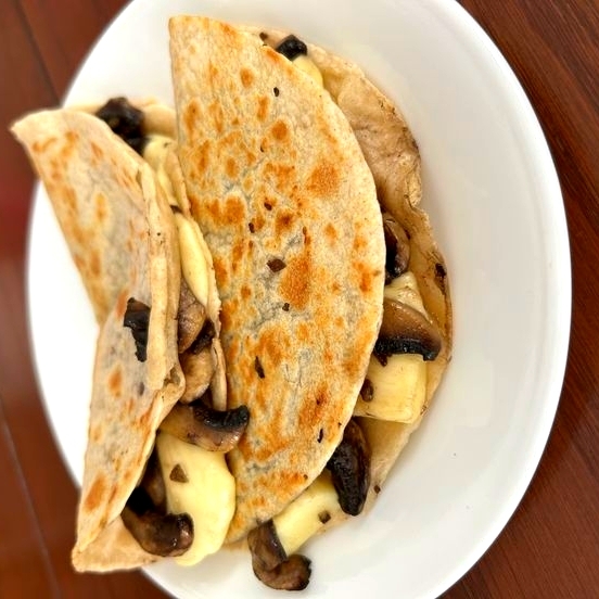 Tacos de Harina con Champiñón
