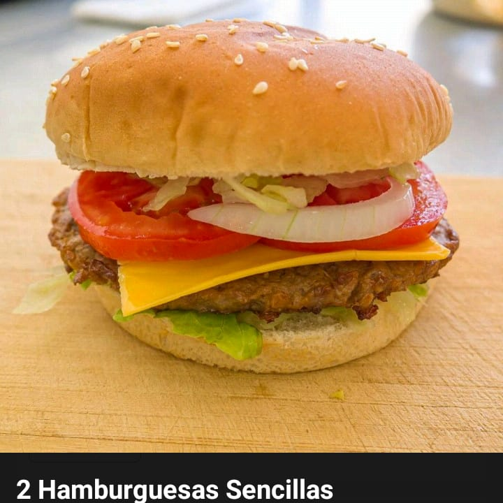 2 Hamburguesas Sencillas