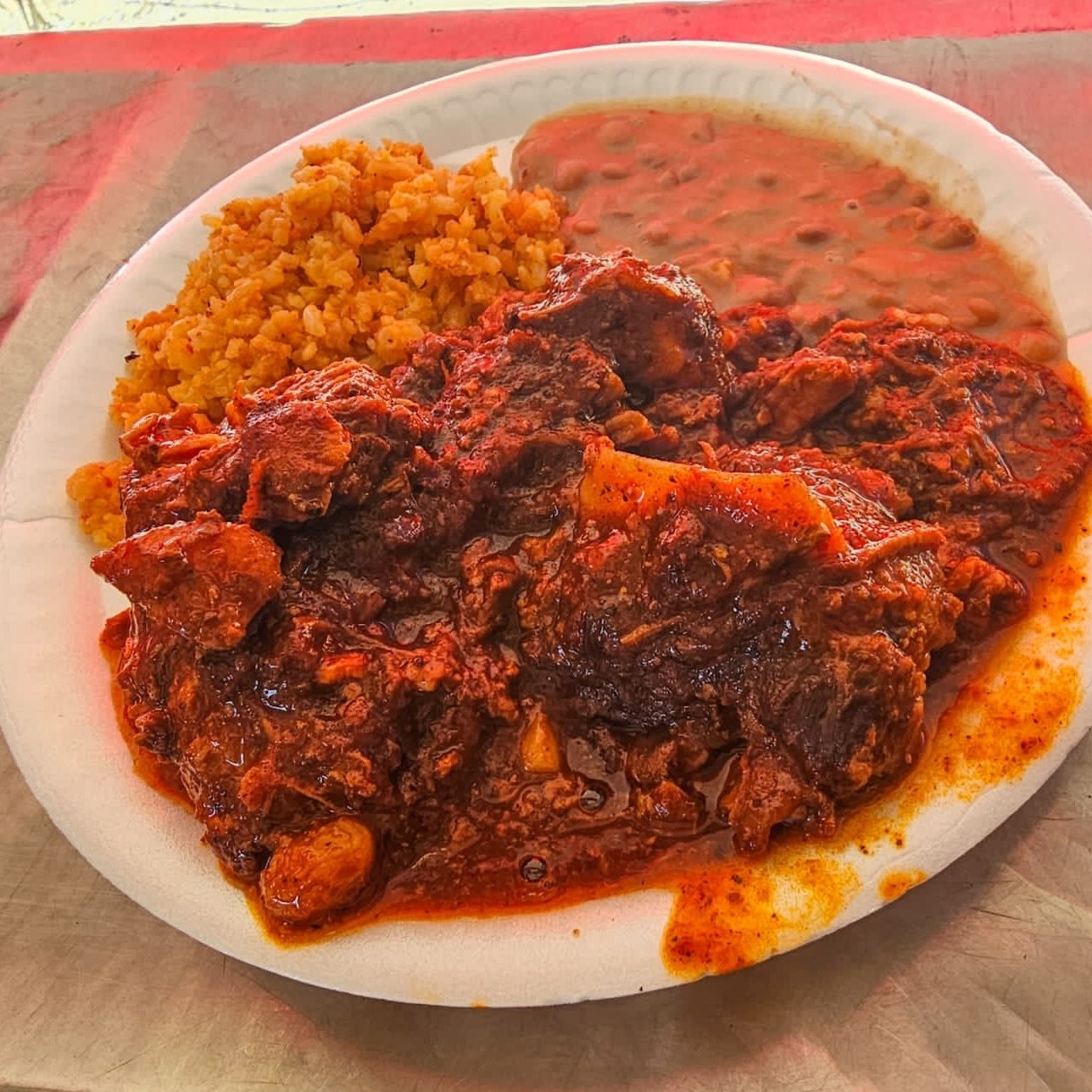 Costilla de puerco roja