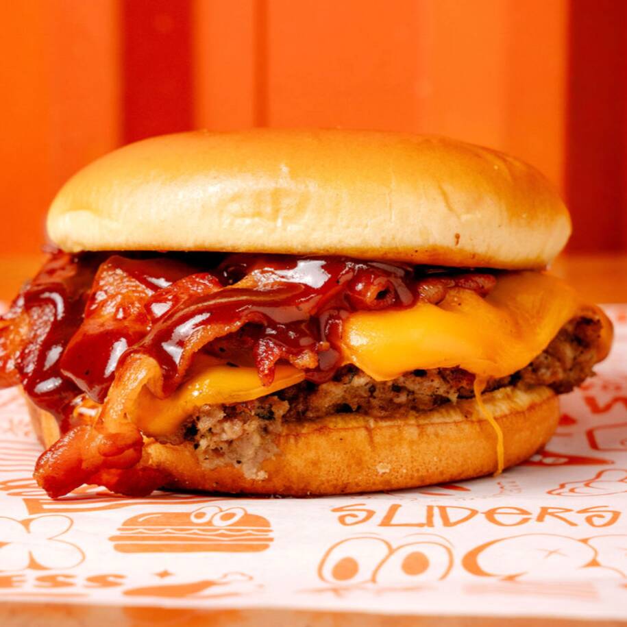 Combo BBQ cheese burger + papas