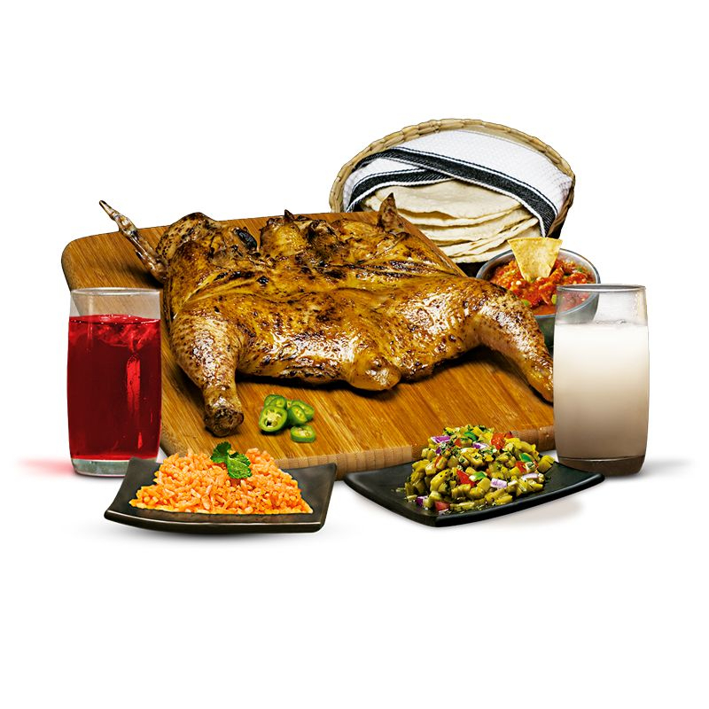 PKTon MED/1 Pollo+2 Compl+2 Aguas 500