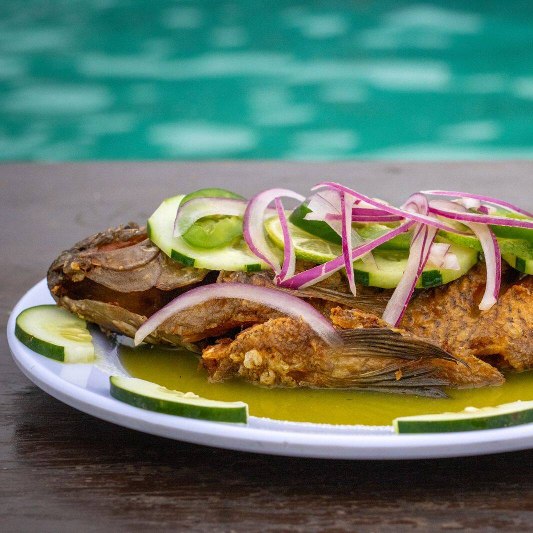 Mojarra Frita al Aguachile