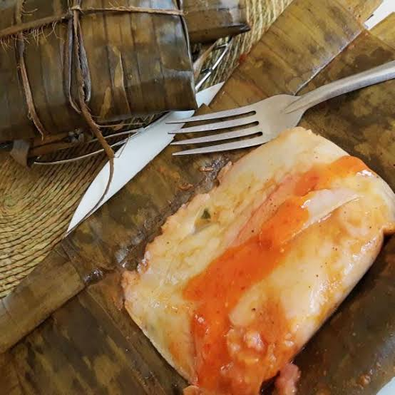 Tamal de Masa Colada con cerdo