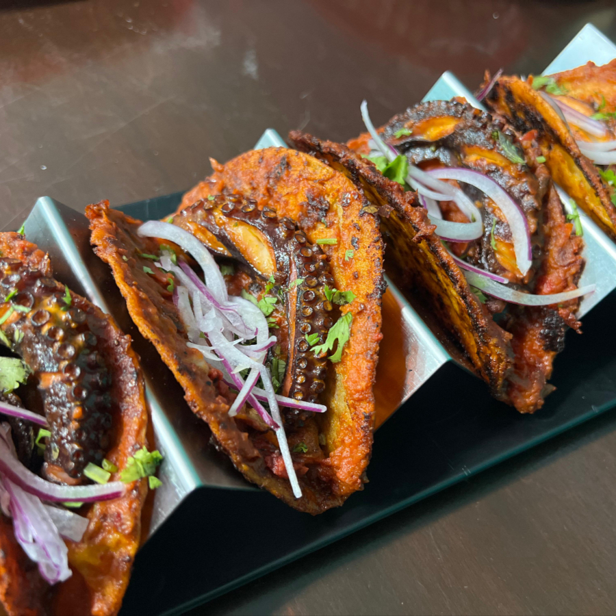 TACOS DE PULPO ZARANDEADO