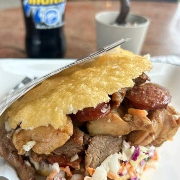 Arepa frita Parilla
