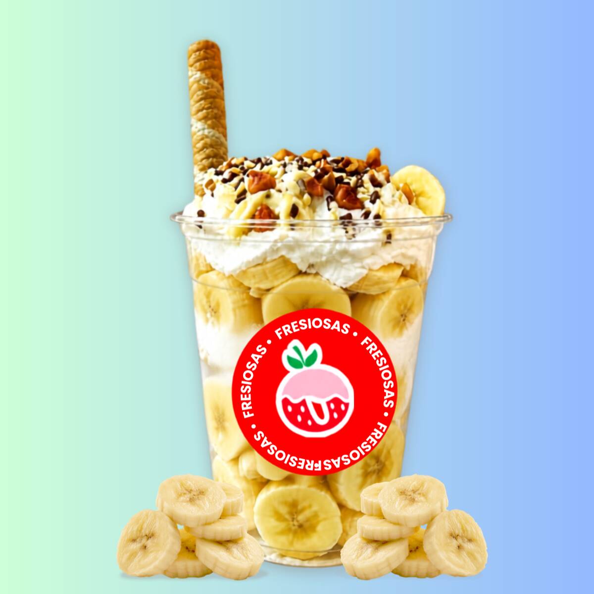 Platános con Crema 14 oz