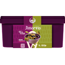 Açaí Com Sorvete Sabor Pistache De 1l.