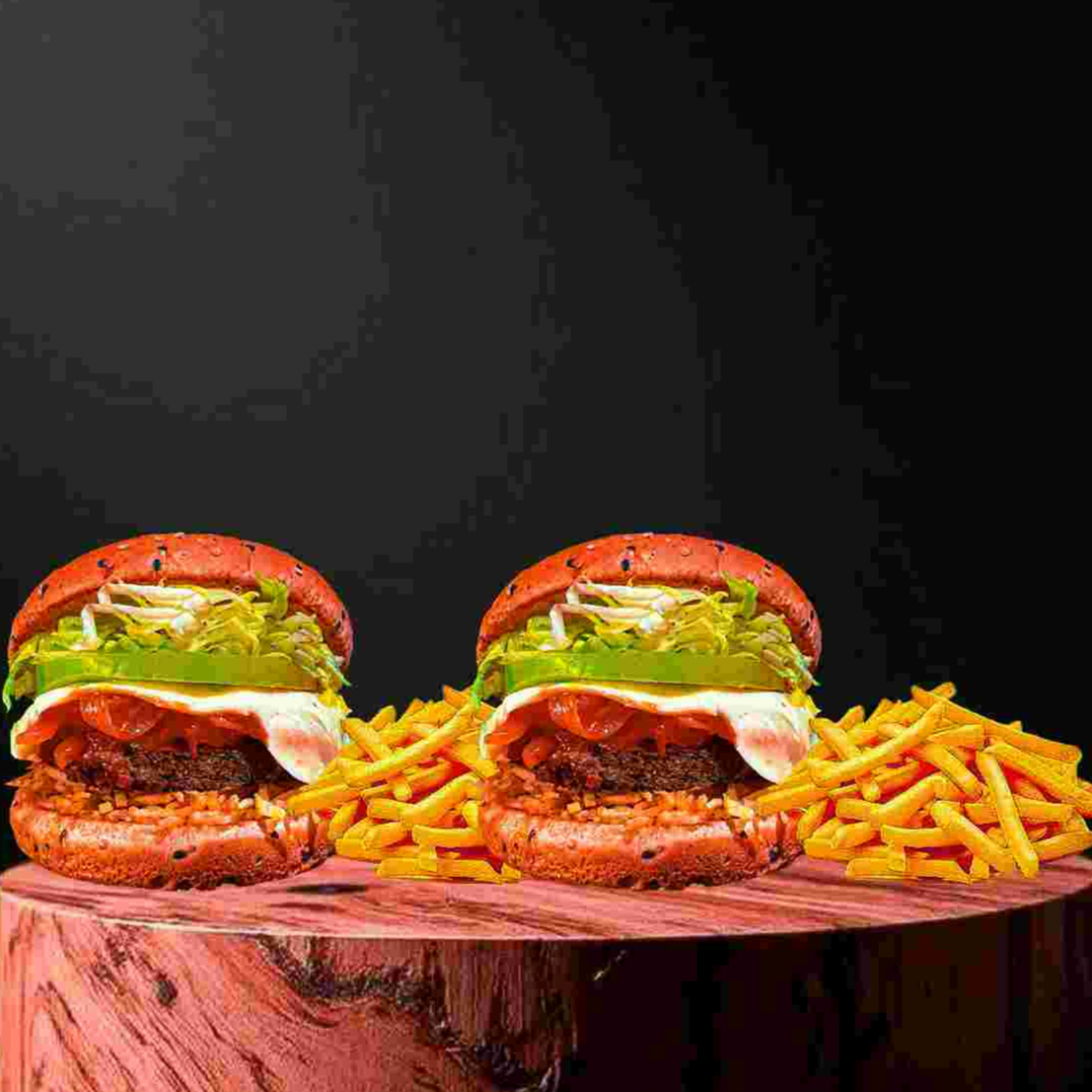 2 X 1 Hamburguesas + Papas