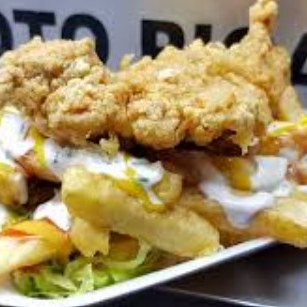 Pecho Broaster c/papas