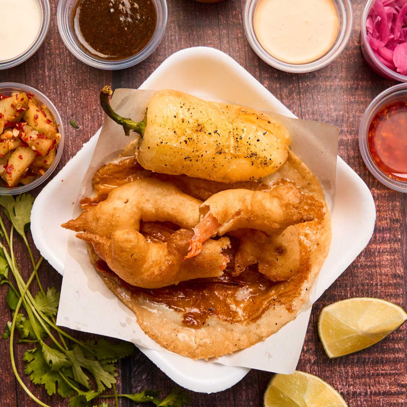 Quesadilla Camarón Capeado