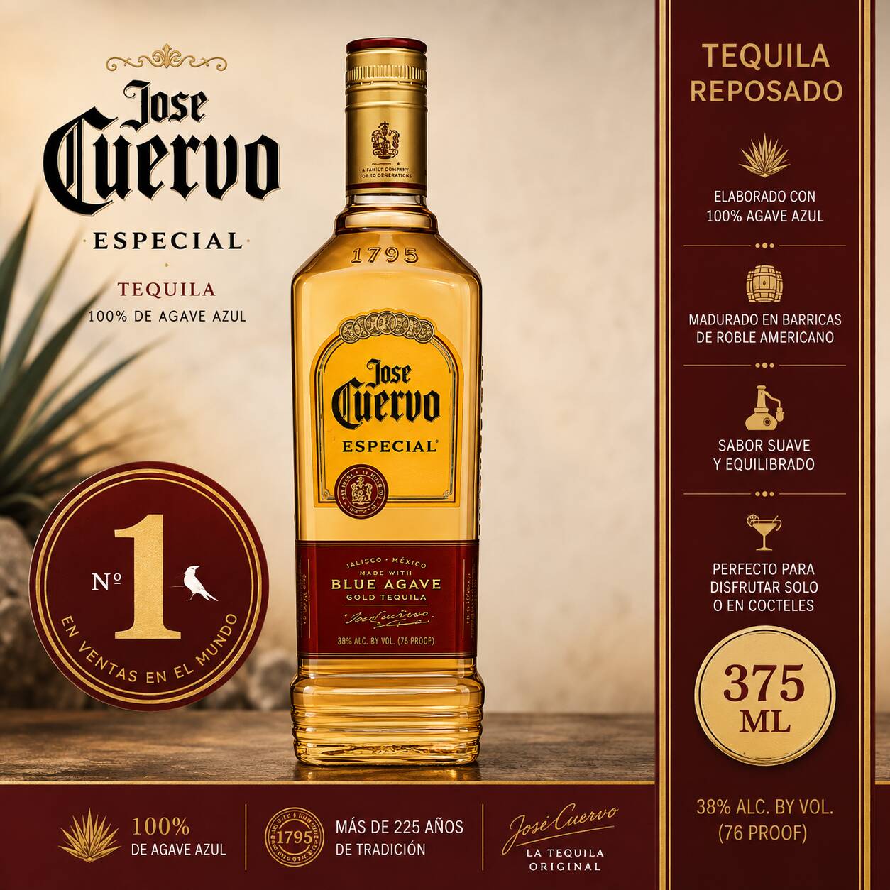 Tequila Jose Cuervo X 375ml