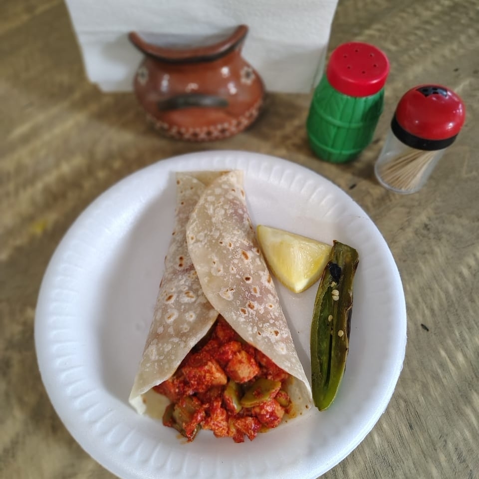 Taco de Papas con Chorizo