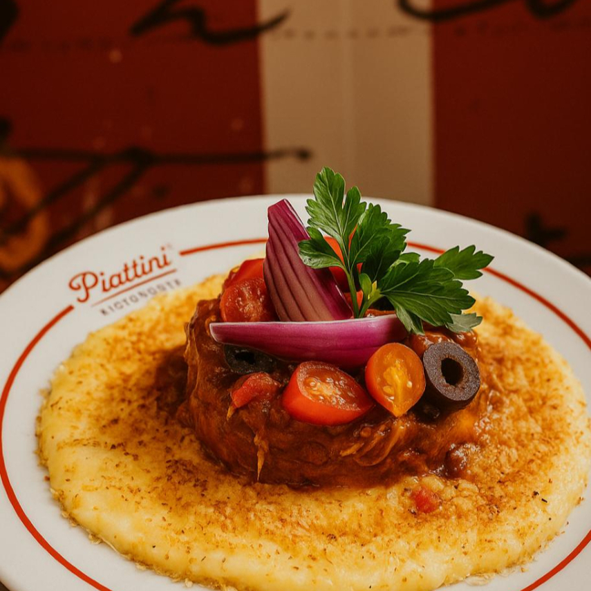 - Ao molho de pimentao e pure de batata