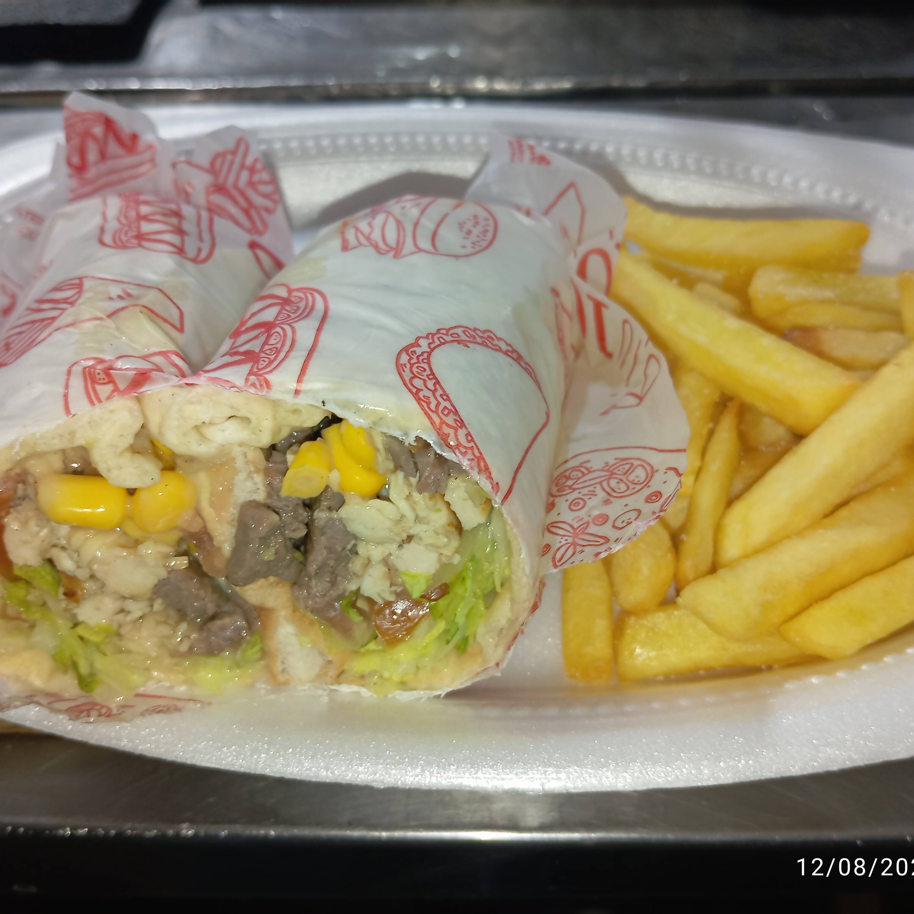 Shawarma Trifásico + Porción de papas