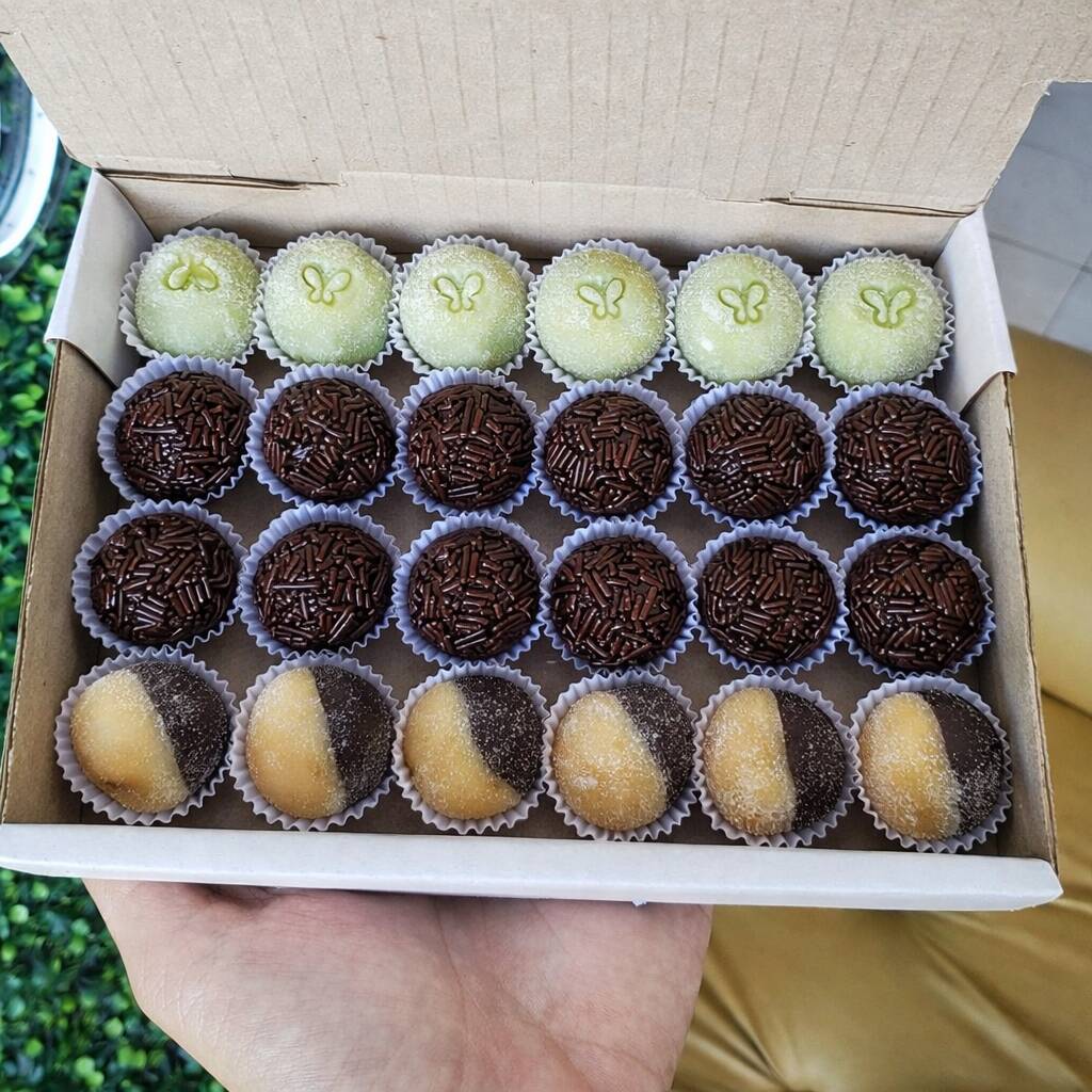 Escolha docinhos a partir de 20 unidades e ganhe descontos. Cada unidade sai por R$ 3,50