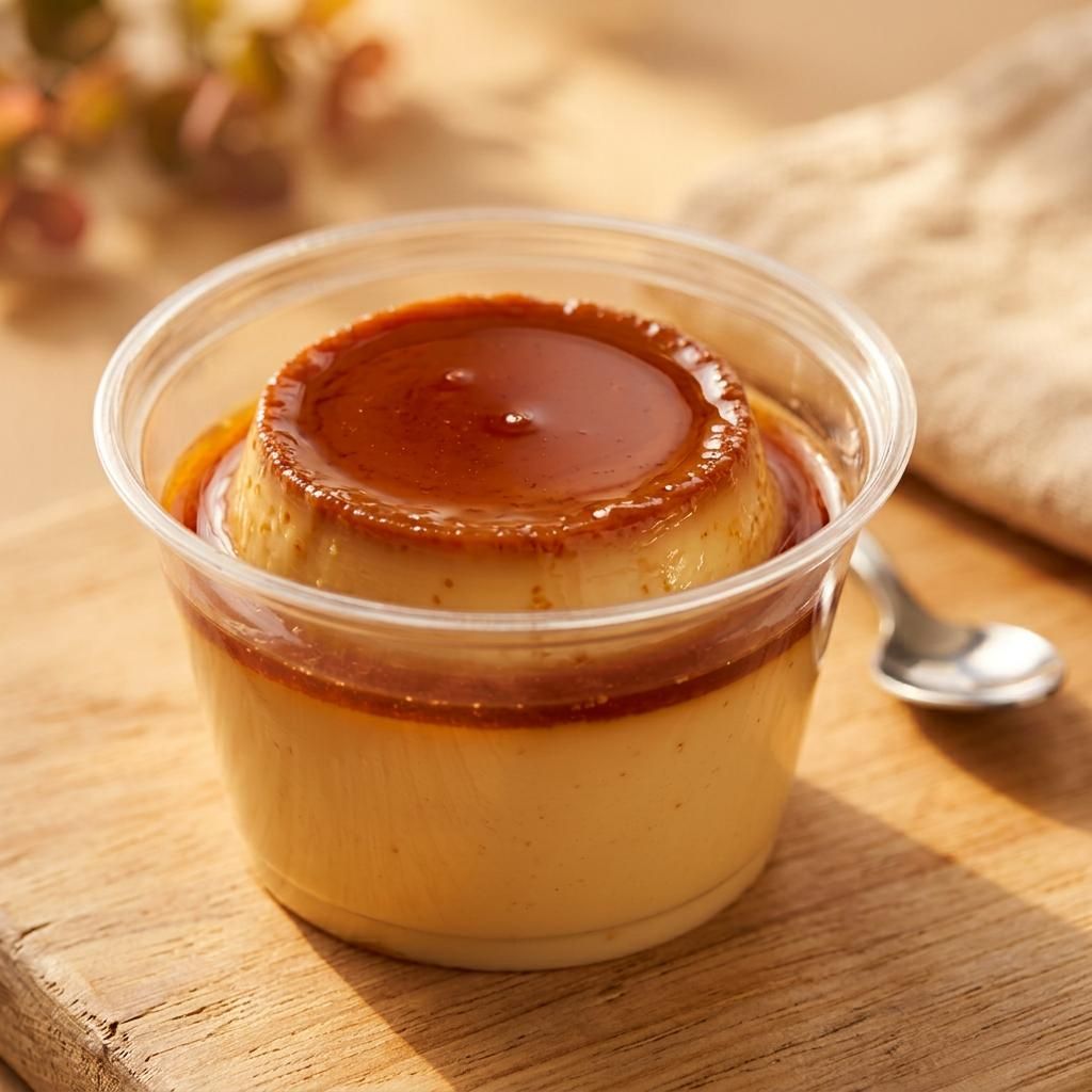 Flan Cremoso con Caramelo