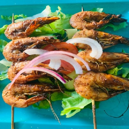 Brocheta de Camarón Zarandeada