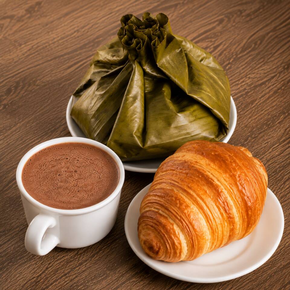 Tamal Bebida y Pan