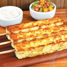 Espeto de queijo coalho