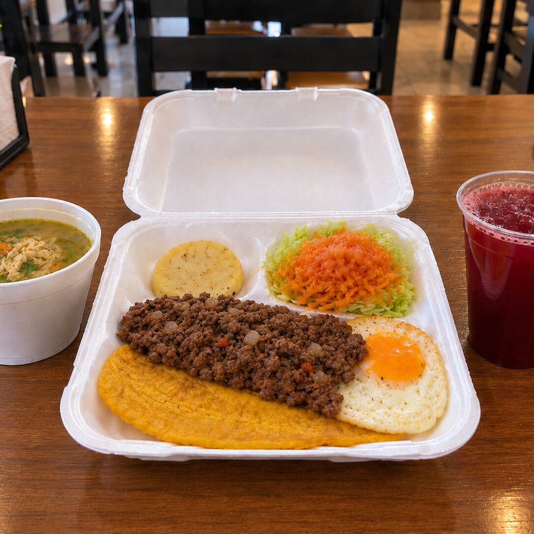 Almuerzo Casero con Carne Molida