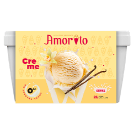 Sorvete sabor creme.