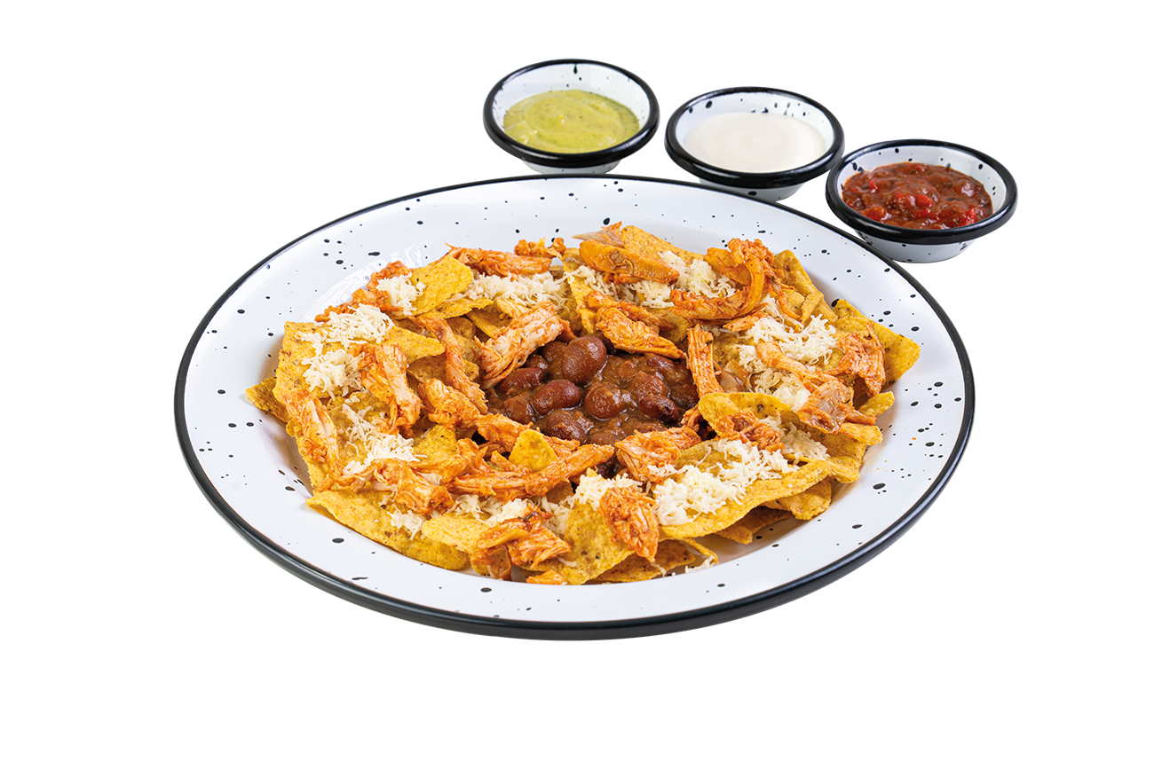 NACHOS CON POLLO
