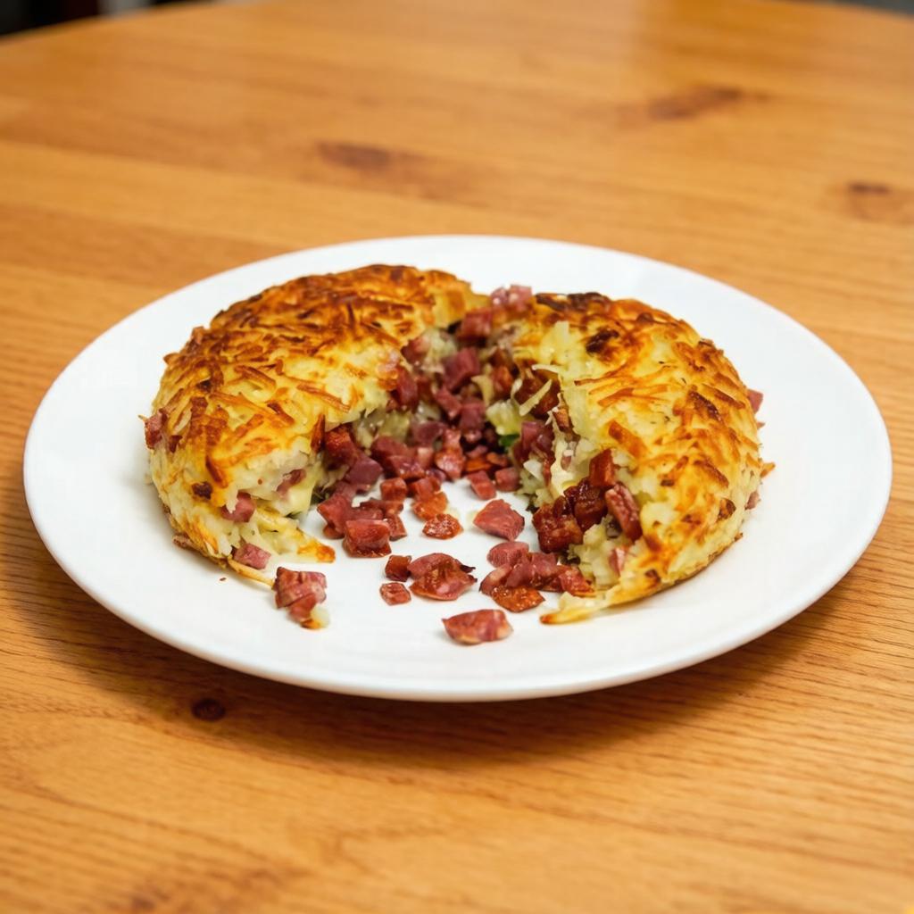 Calabresa em cubos, bacon, requeijão e orégano, 450g.
