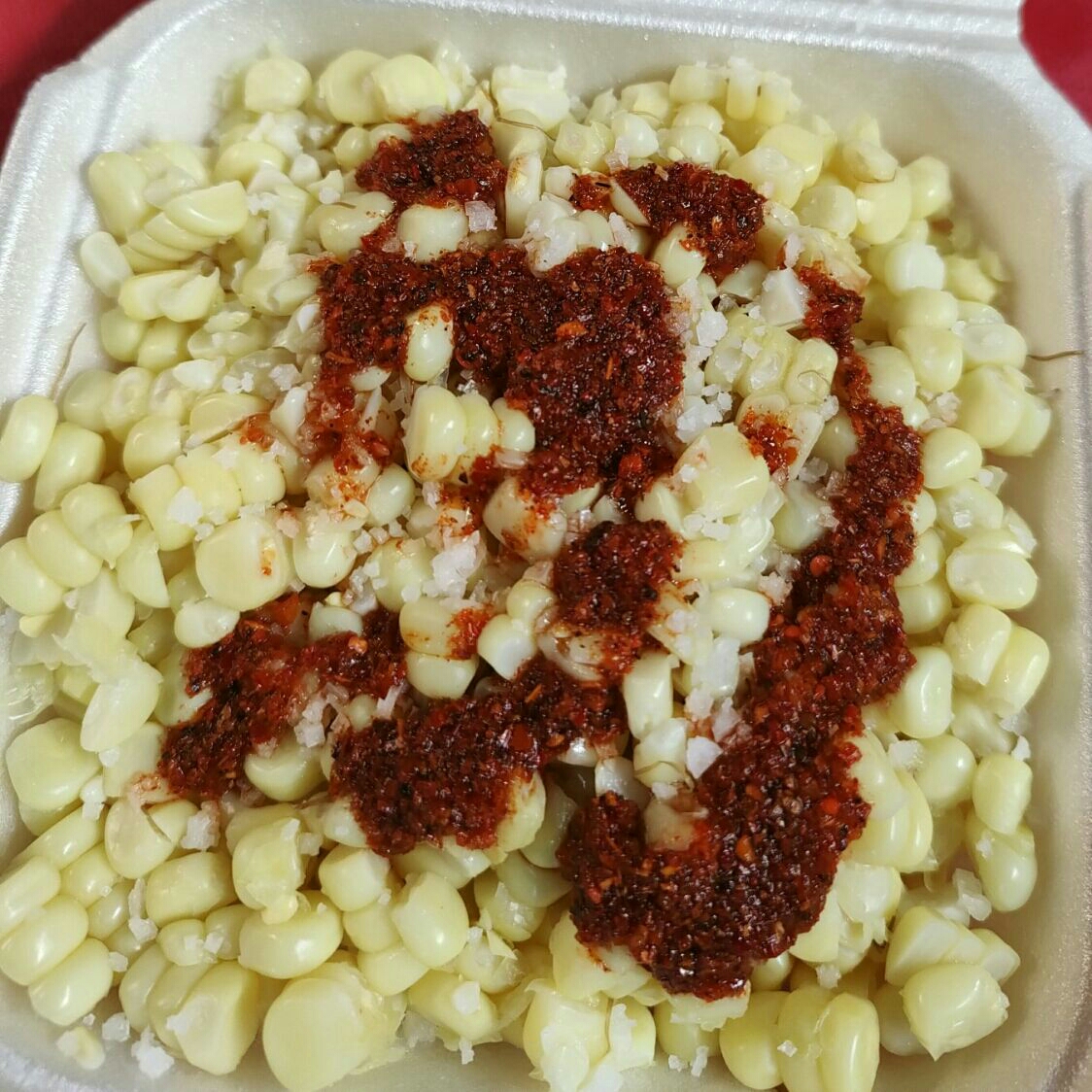 Elote Chico con Limon y Chile