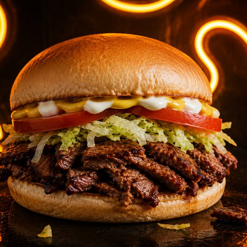 HAMBURGUESA DE ARRACHERA