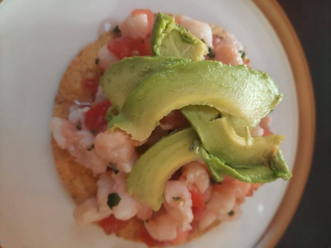 TOSTADA DE CEVICHE DE PESCADO