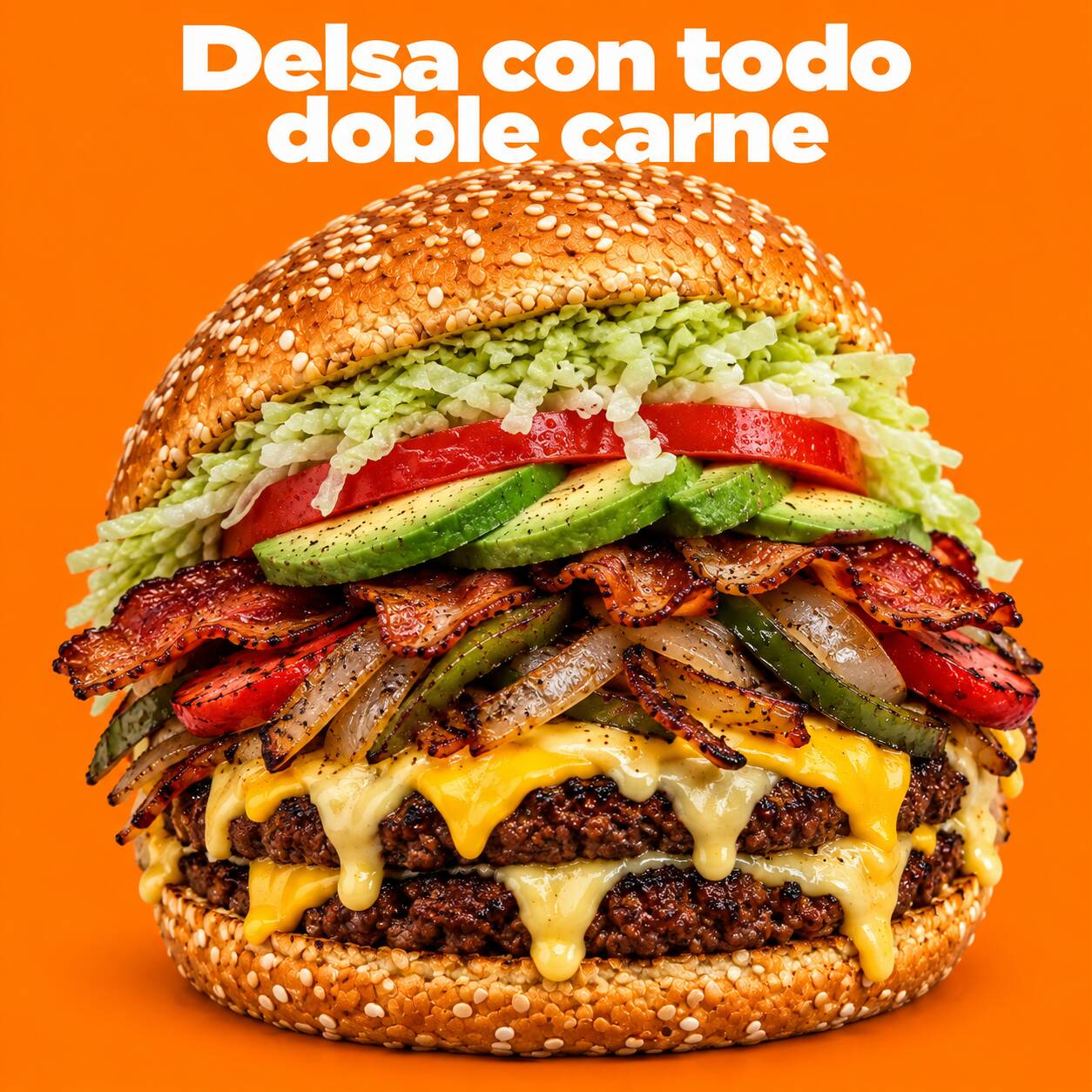 Delsa con todo doble carne