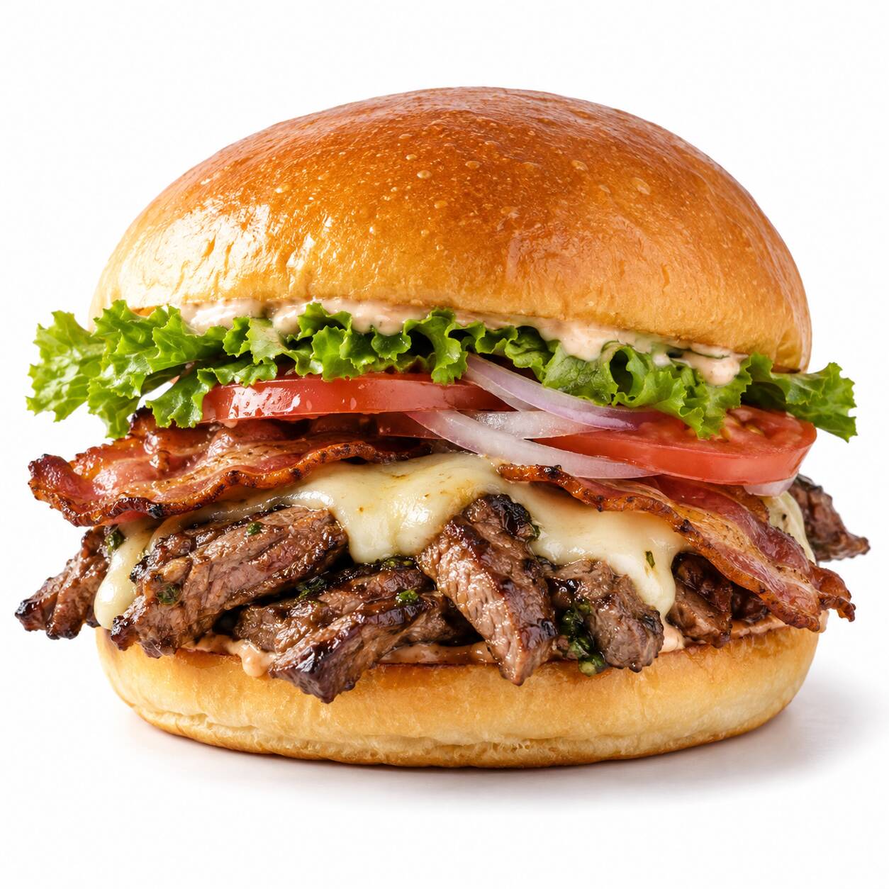 Hamburguesa de Arrachera Fuego y Nieve