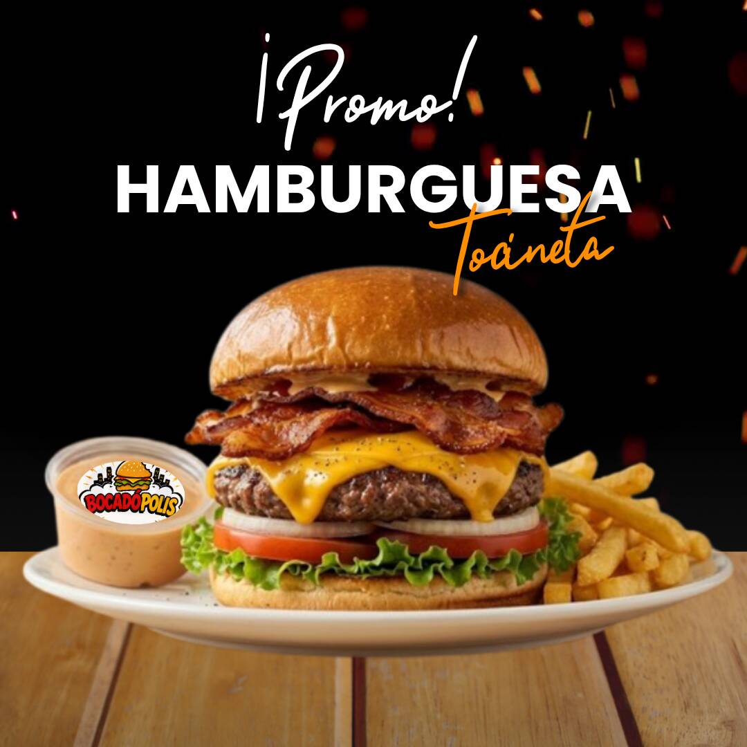 Hamburguesa Tocineta y Queso
