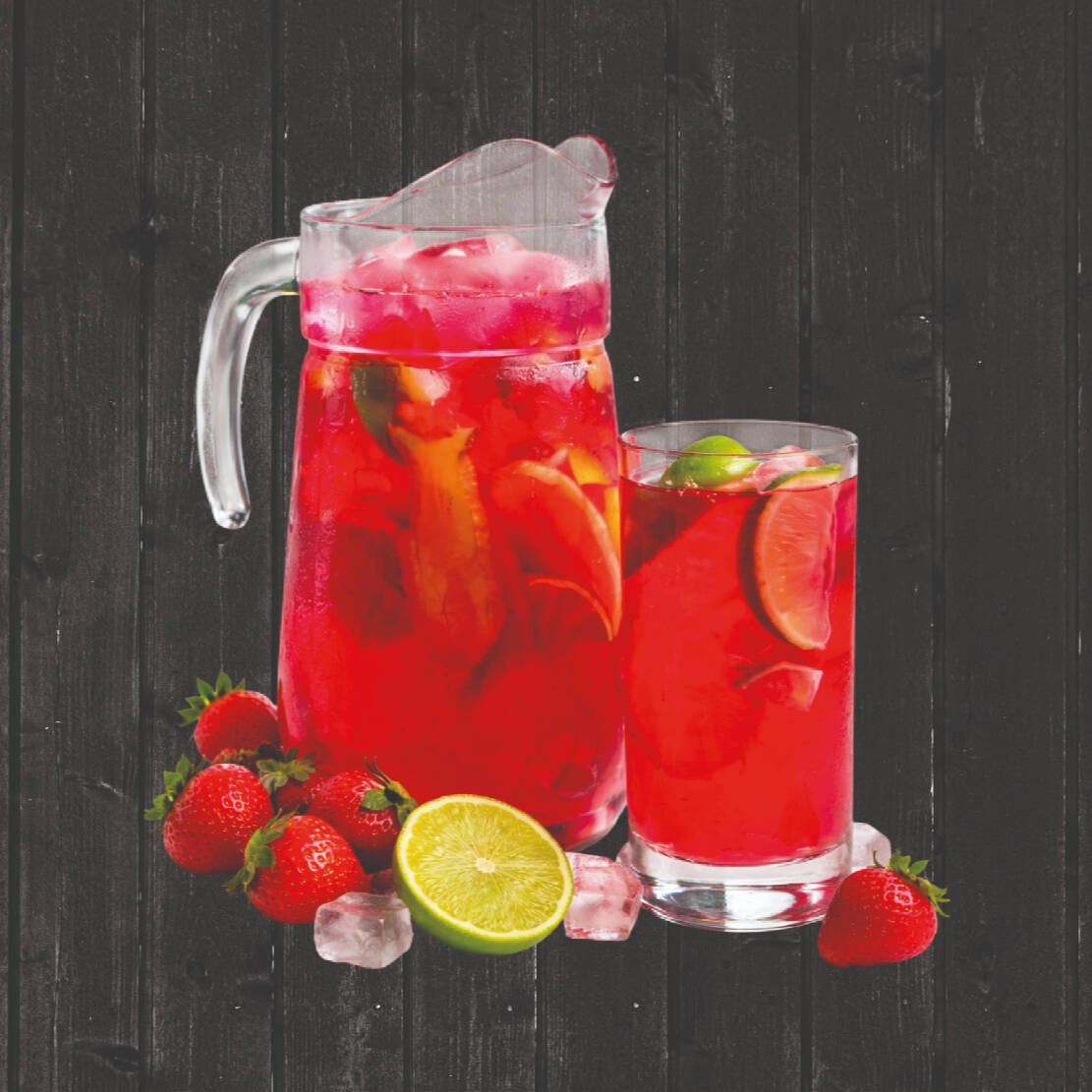 Refresco de Fresa de 1 Ltr.