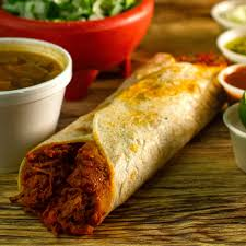 Burrito de Deshebrada en Rojo