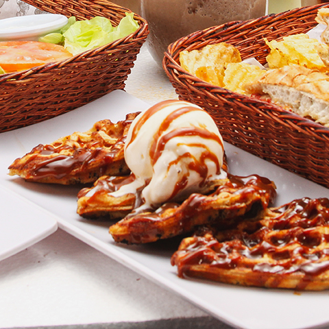 Waffle con Nieve