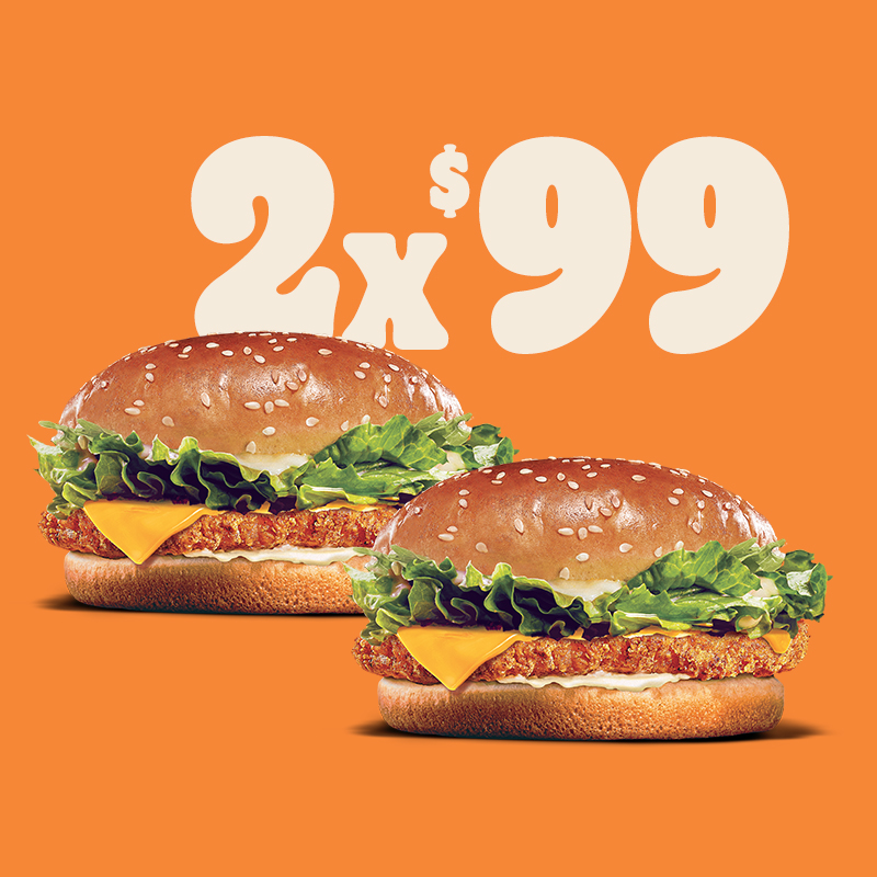 2 x $99 Crispy Chicken con queso