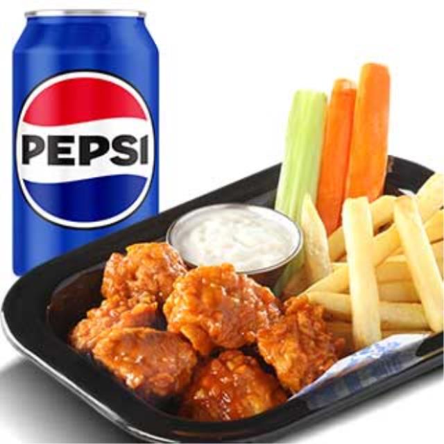 COMBO BONELESS SNACK + PEPSI LATA