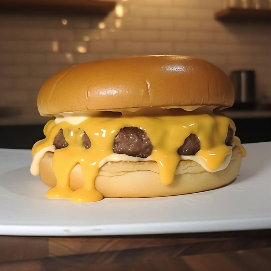 Sanduíche Clássico contendo um delicioso Pão Brioche, Hambúrguer Artesanal de 100g, Cheddar Melt e Maionese da Casa. A nossa maionese é feita a base de leite, com alho assado e especiarias.